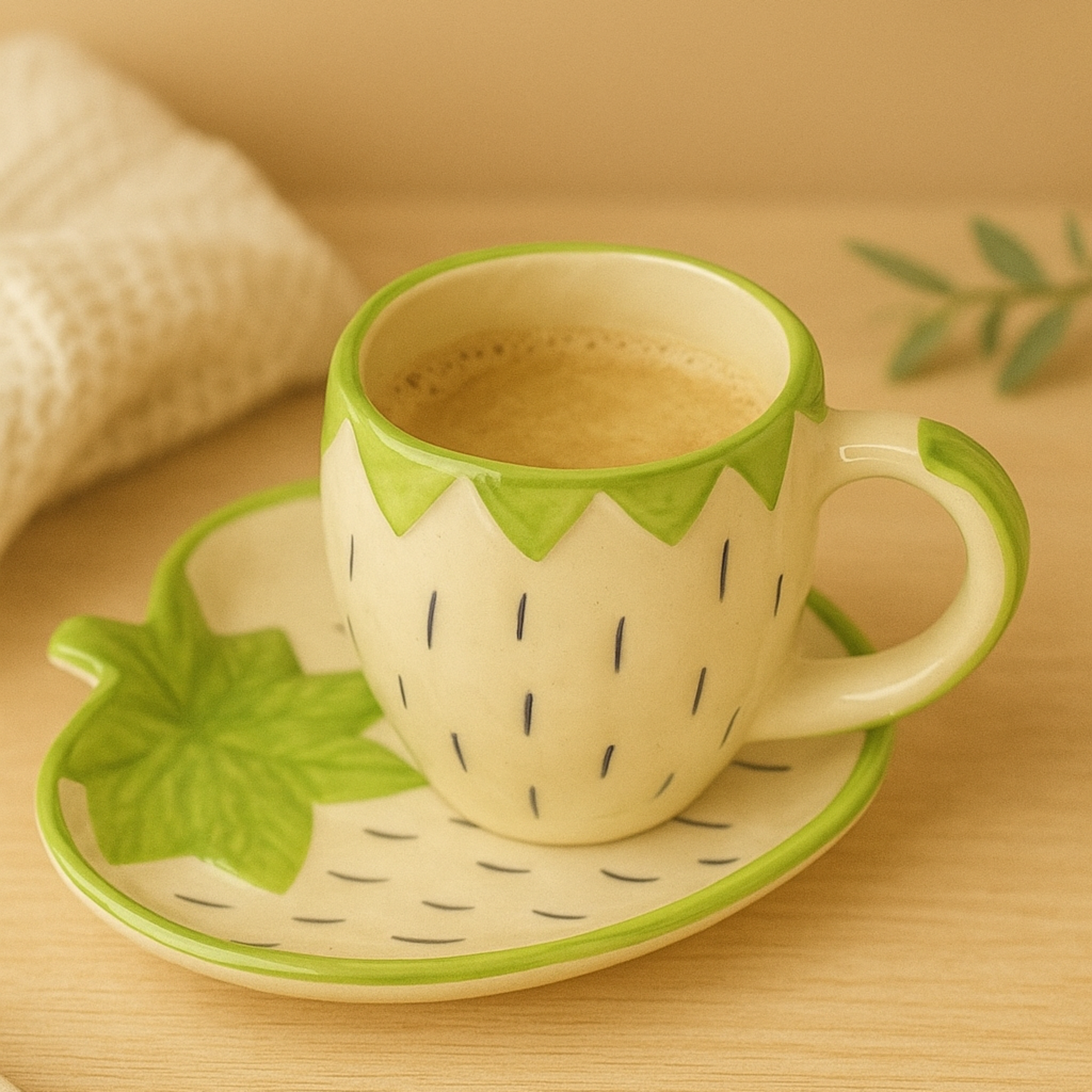 Strawberry Cup & Saucer