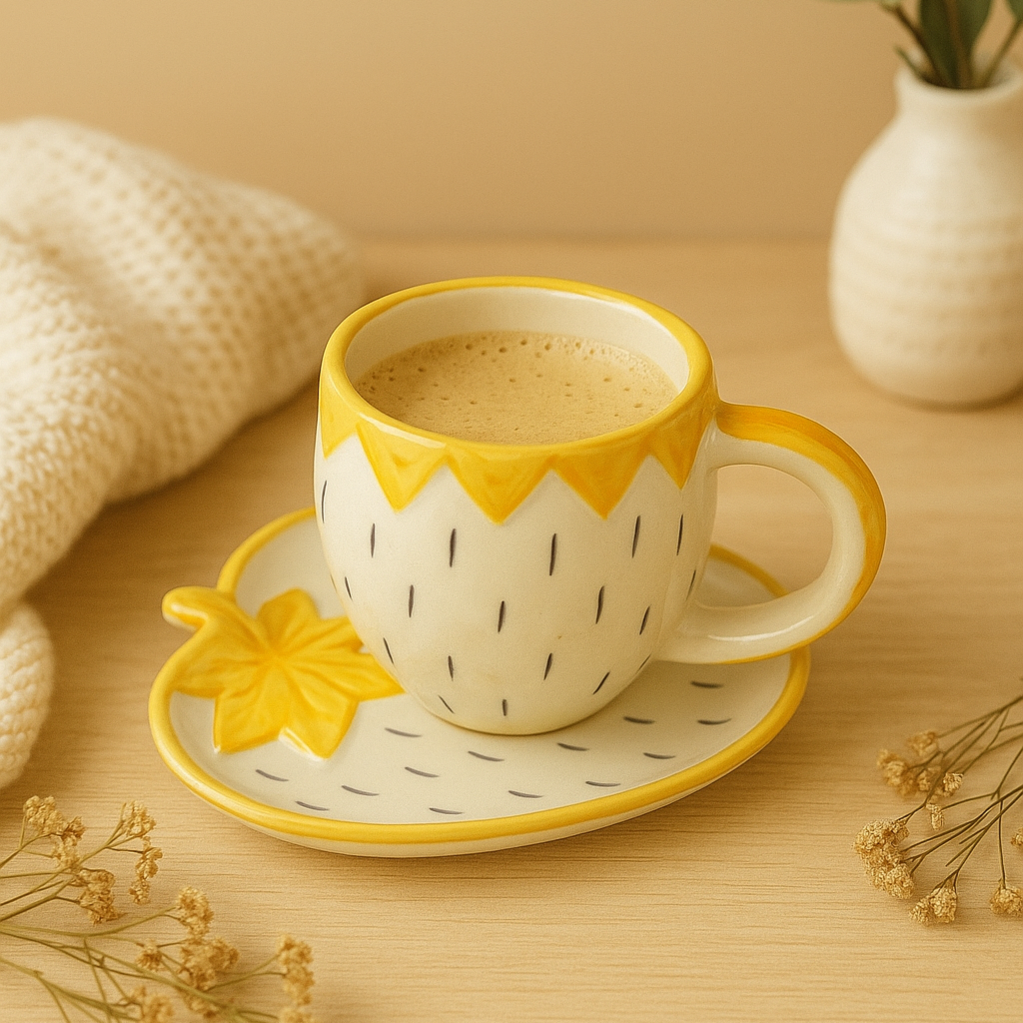 Strawberry Cup & Saucer