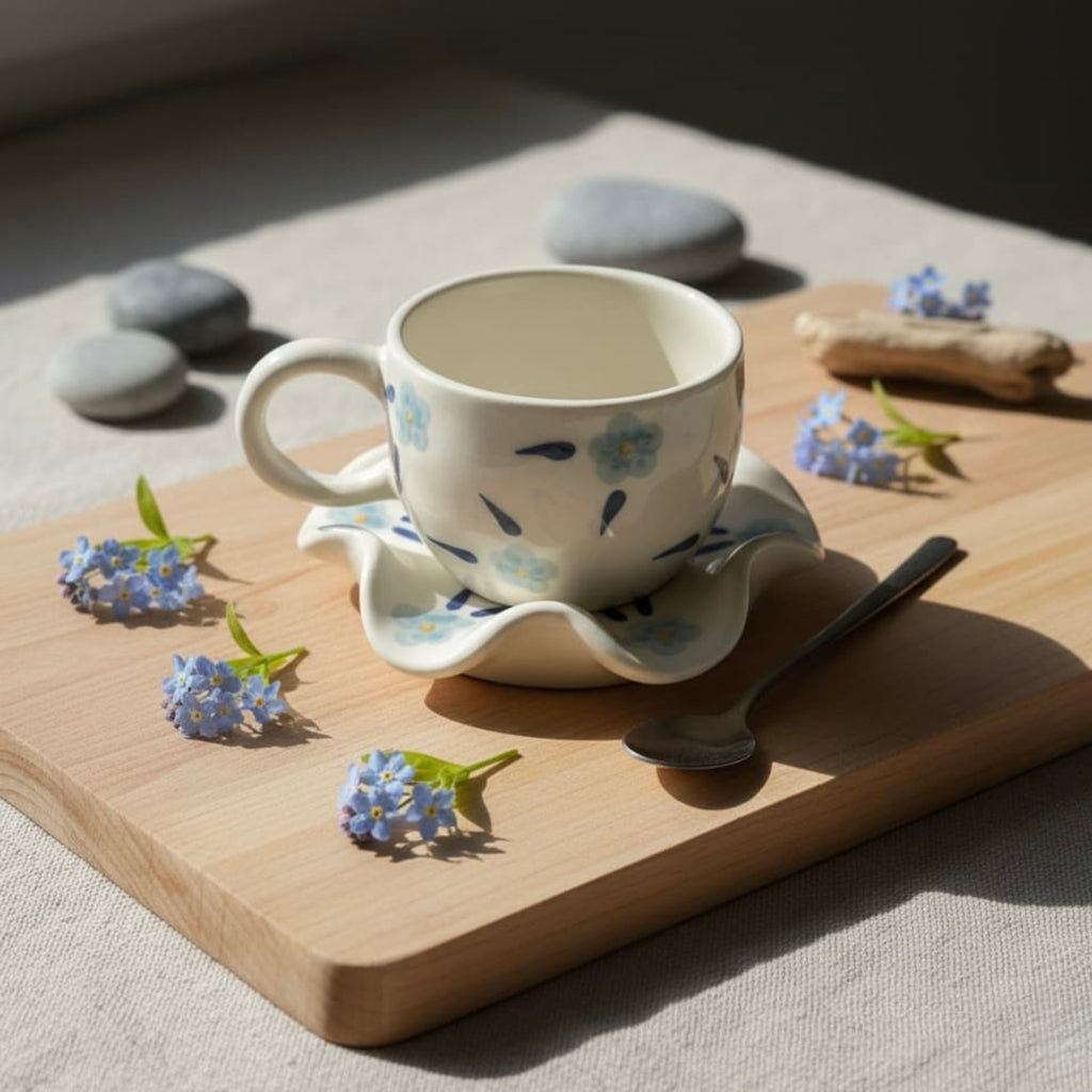 Petal Wave Cup and Saucer