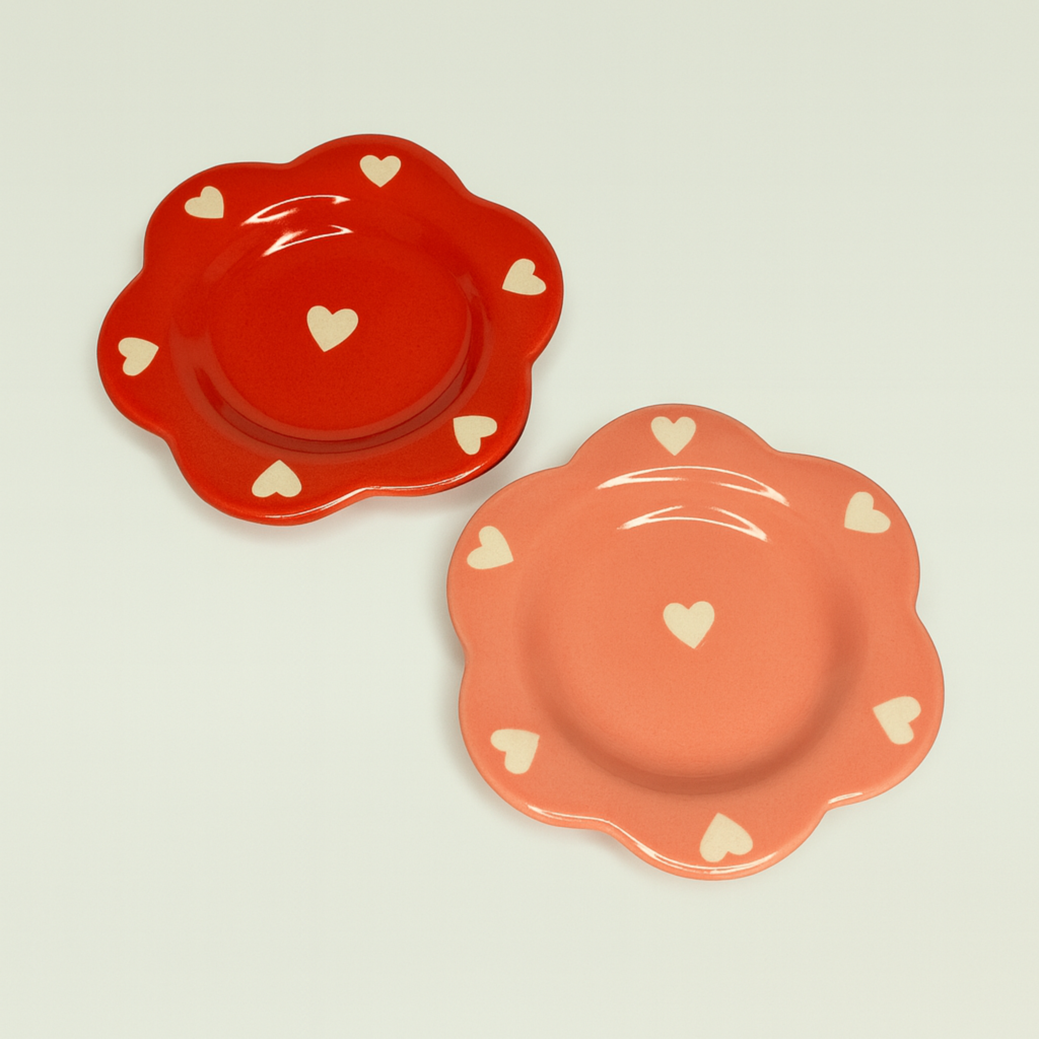 Twisted heart Dessert Plate