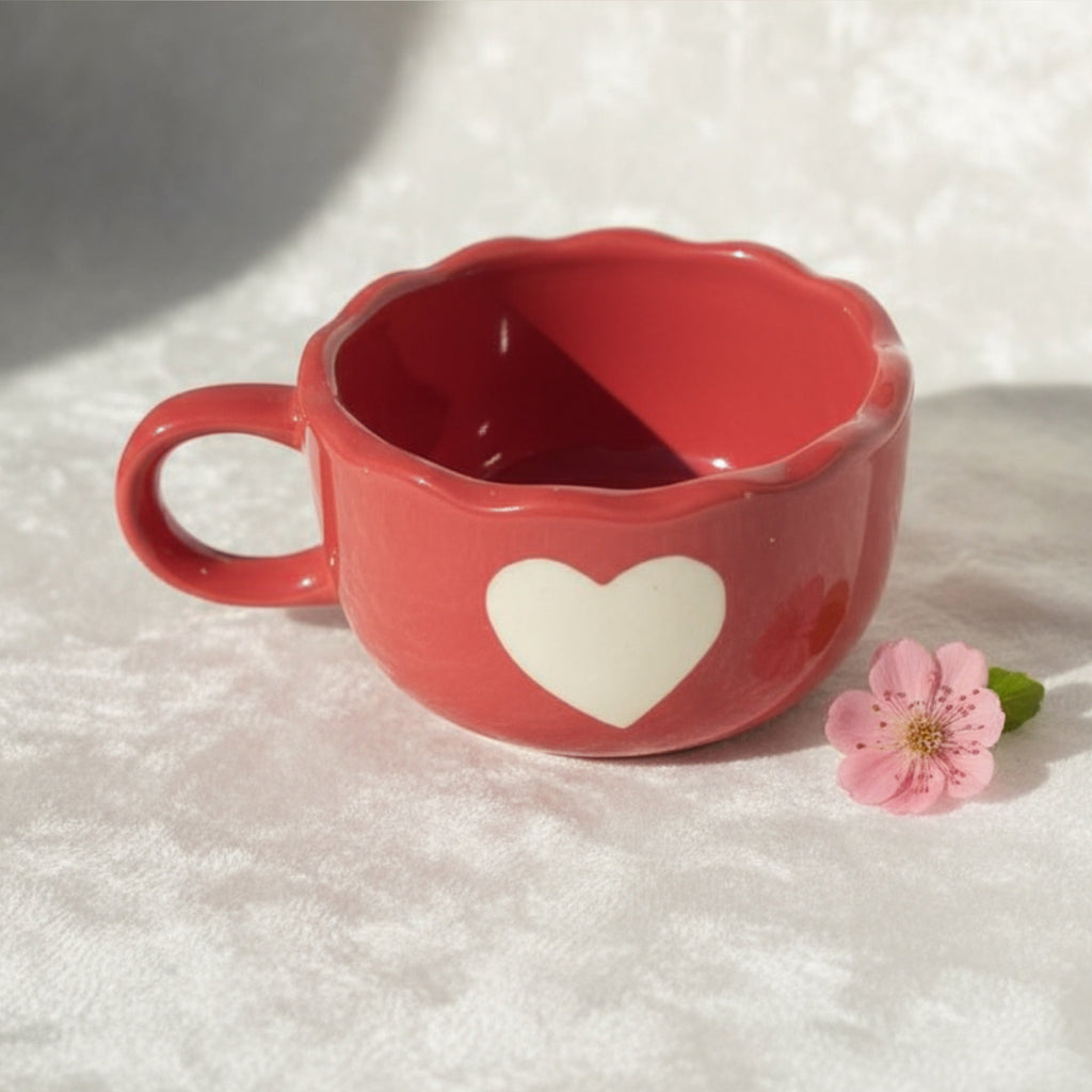 Scalloped Heart cup