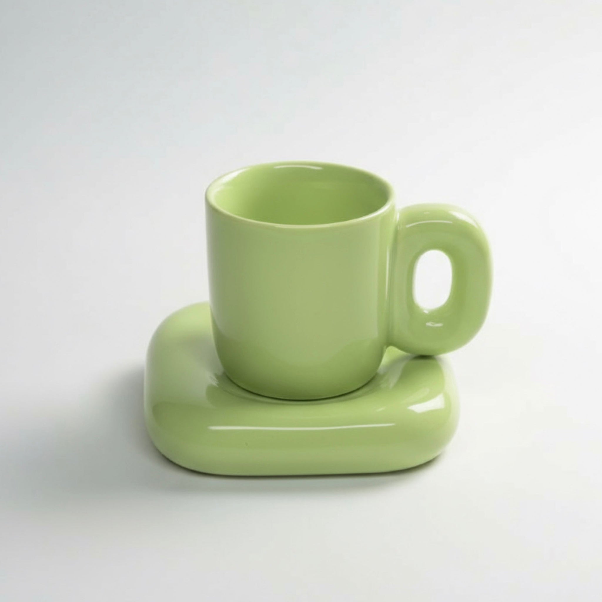 Block Mug & Saucer