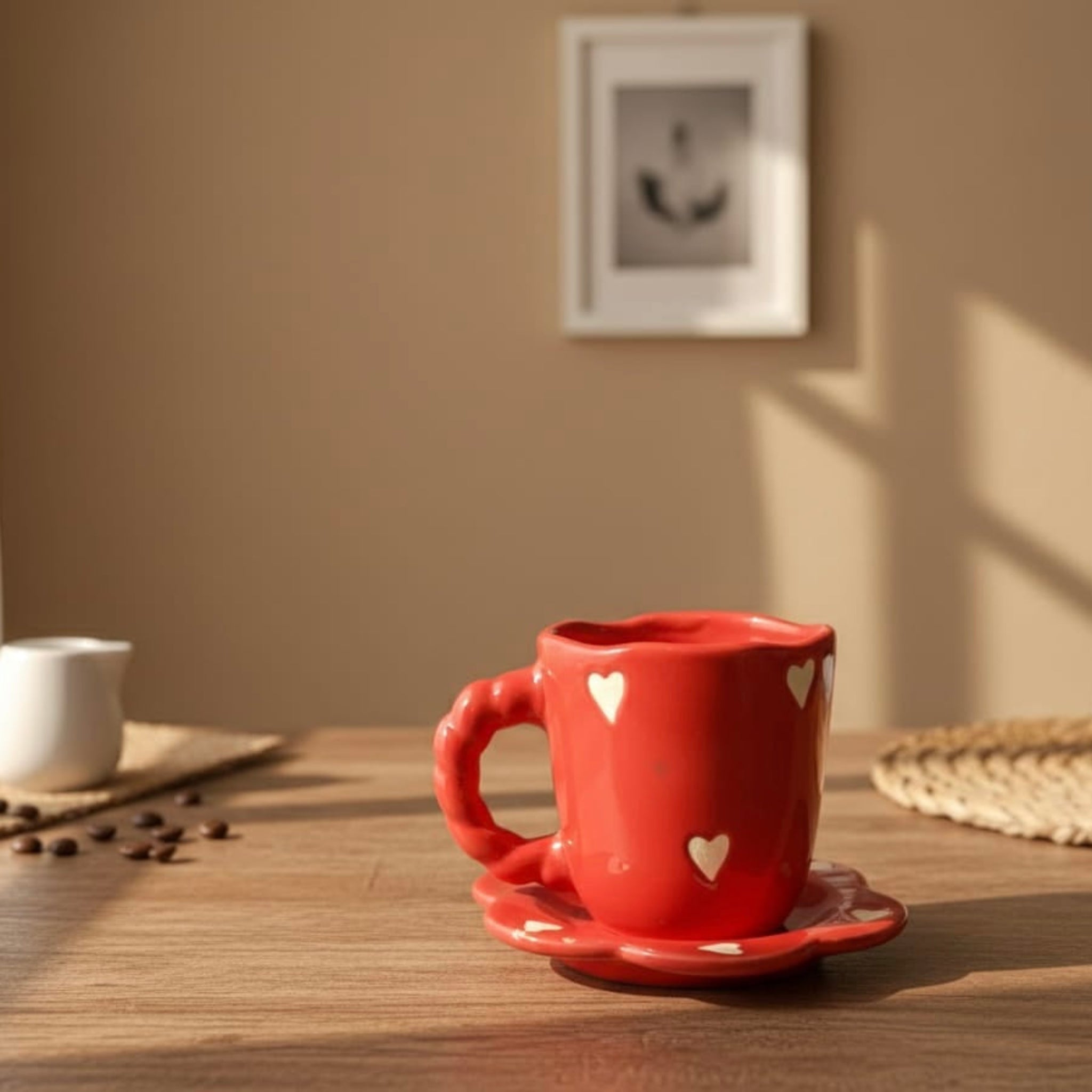 Twisted Heart Cup and Saucer