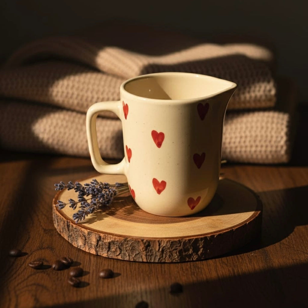 Red Heart Mini Pitcher