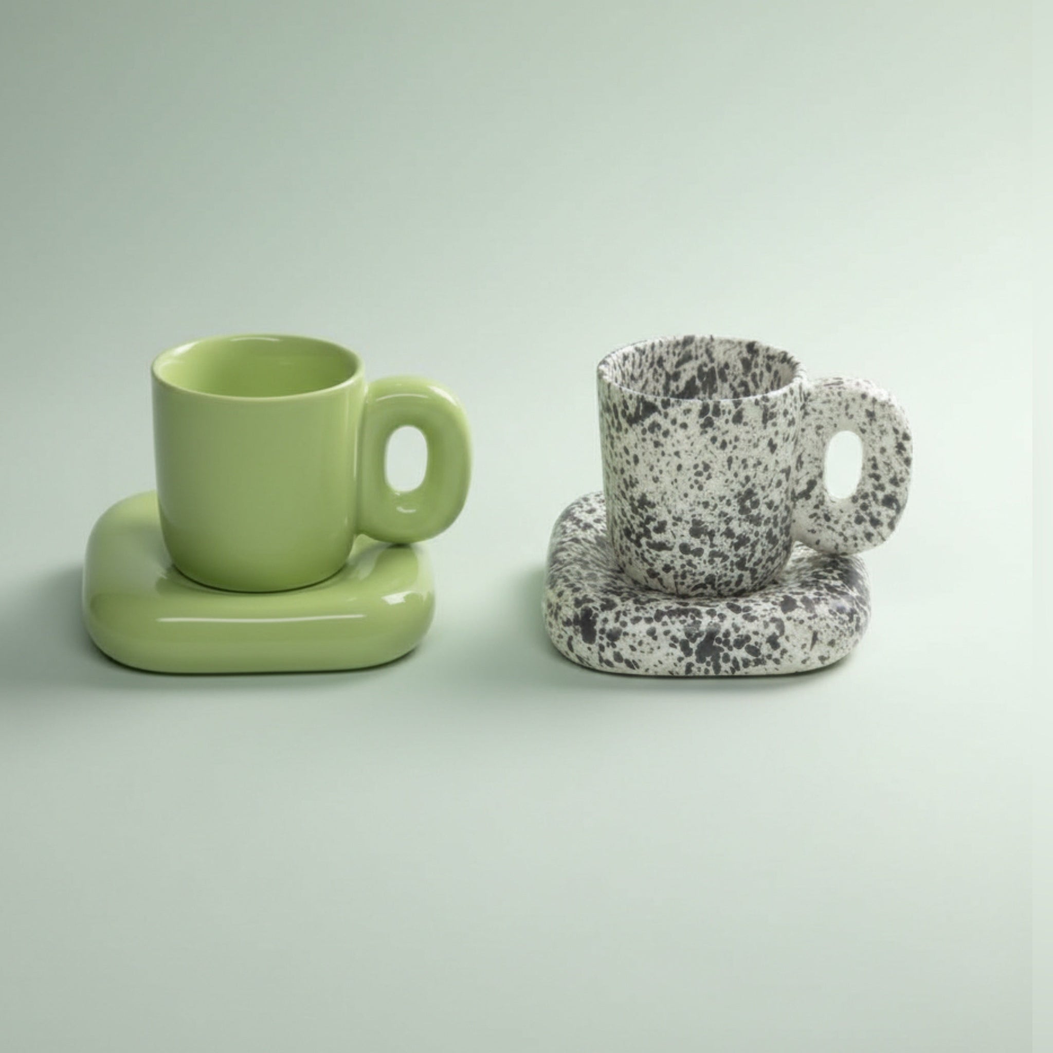 Block Mug & Saucer