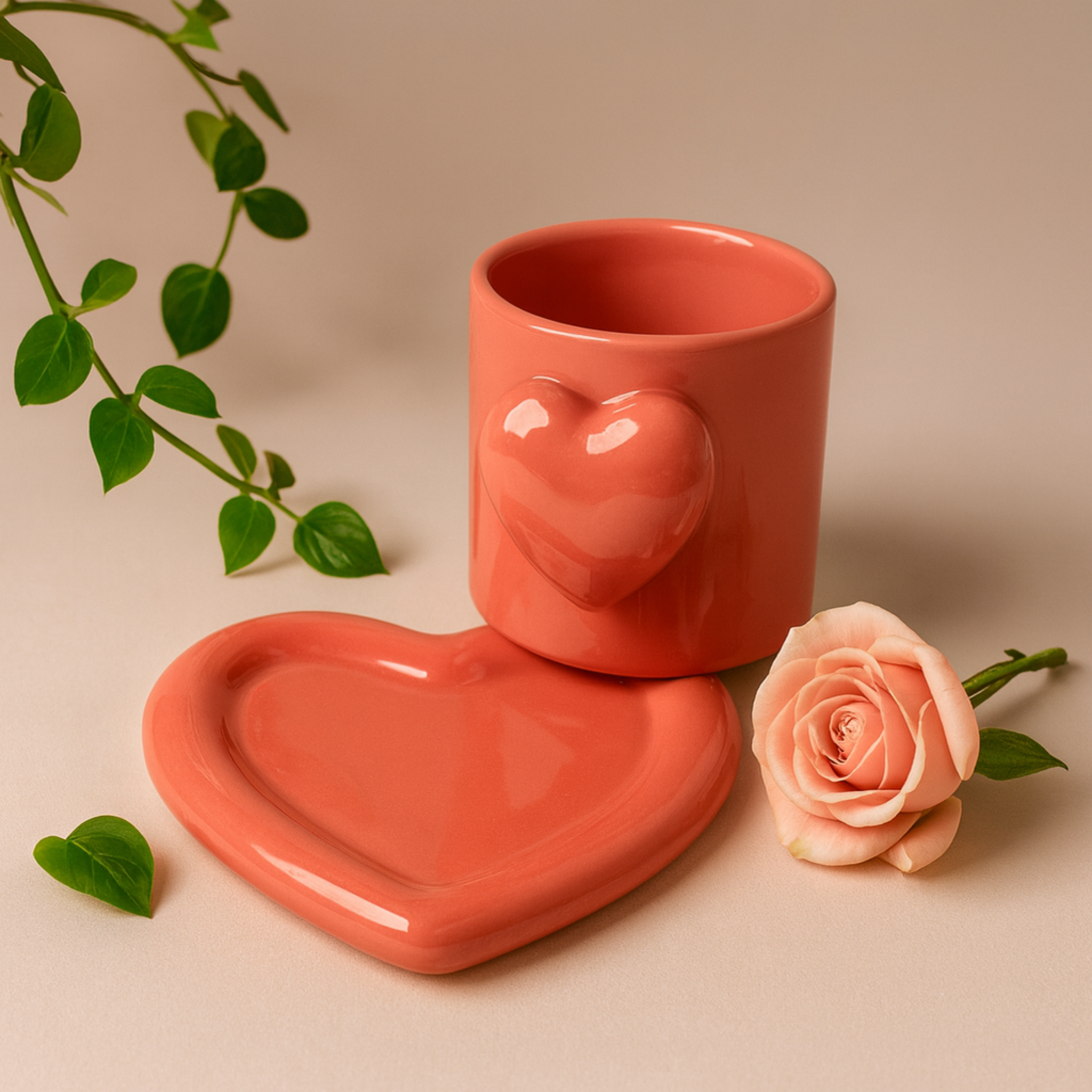 All Heart Cup and Saucer