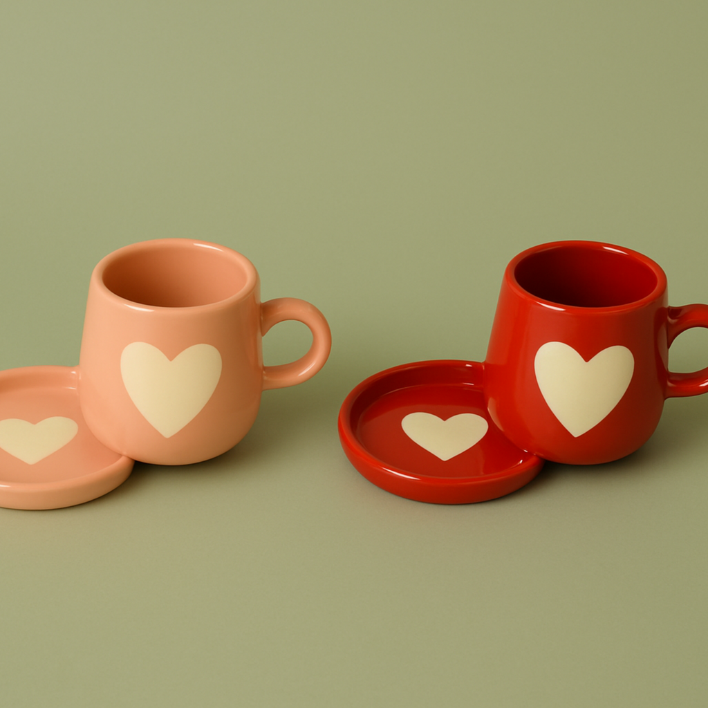 Tender Heart Cup and Saucer