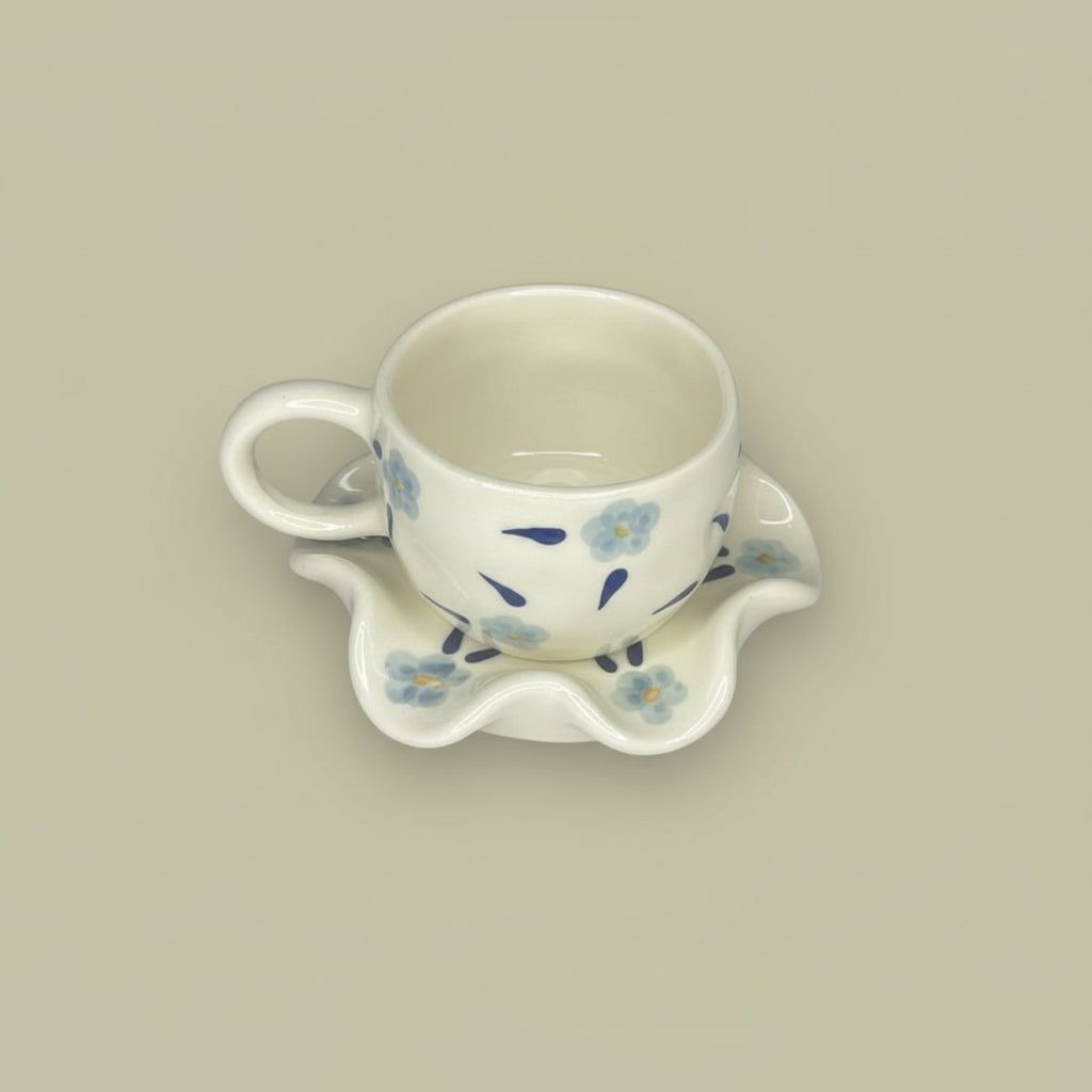 Petal Wave Cup and Saucer